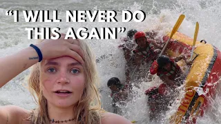 Riverrafting in the Nile - Scariest thing we have ever done!