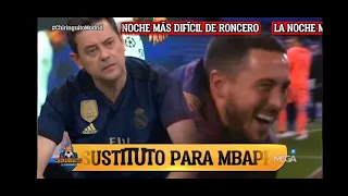 Roncero llega al Chiringuito tras eliminacion del Madrid ... Duro con Hazard