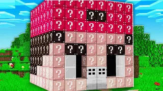 iCrimax vs Alphastein Lucky Block Haus Battle in Minecraft!