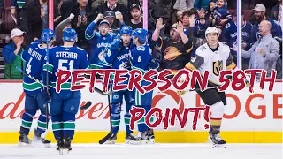 Brock Boeser tips it in from Biega and Pettersson