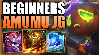 HOW TO PLAY AMUMU JUNGLE FOR BEGINNERS IN SEASON 12! - Best Build Runes S+ Guide - League of Legends