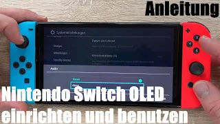 Nintendo Switch OLED einrichten und benutzen Anleitung