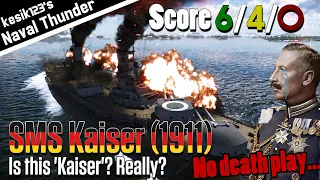 [War Thunder Naval] Is this 'Kaiser'? Really? | SMS Kaiser (1911)：Kaiser Class Battleship | 2K QHD