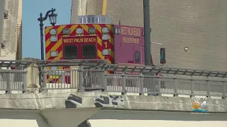 Woman Walking Her Bike Across Palm Beach Drawbridge That Falls To Her Death