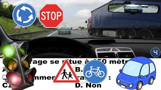 2023 Nouveau examen code de la route 😍 examen théorique permis de conduire fr