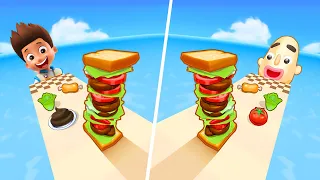 Paw Patrol Ryder | Sandwich Runner - All Level Gameplay Android,iOS - NEW APK UPDATE