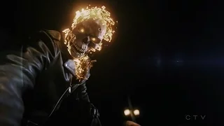 Agents of Shield 4x06-Johnny Blaze Ghost Rider passes on The Spirit of Vengeance to Robbie