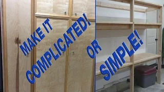 How to make sturdy 2x4 garage shelves easy or complicated!