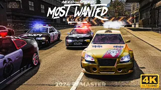 Need For Speed MOST WANTED 2024 REMASTER || Too Hard To Beat Blacklist 13