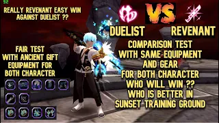 Duelist VS Revenant Compare Test With Same Equipment & Geared : Who Will Win ? Who is Better ?