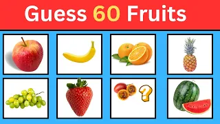 Guess the Fruit in 3 Seconds 🍉🍌🍍 | 60 Different Types of Fruit