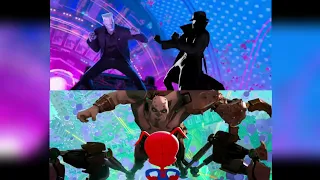 Spider-Man Noir Vs Tombstone And Spider-Ham Vs Scorpion Spider-Man Into the Spider-Verse