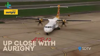 Up close with the ATR 72 and Aurigny at London city airport - Tower views