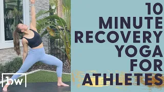 10 Minute Full Body Recovery Yoga For Athletes | Stretch and Boost Recovery with Pro Soccer Player