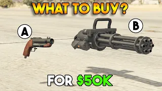 GTA 5 ONLINE : MINIGUN VS COMPACT GRENADE LAUNCHER (WHICH IS BEST?)