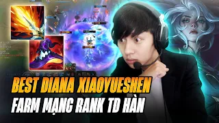 BEST DIANA TRUNG QUỐC XIAOYUESHEN VÀ GIÁO ÁN FARM HƠN 20 MẠNG RANK THÁCH ĐẤU HÀN GÁNH TEAM MÃN NHÃ