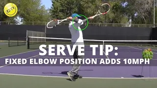 Tennis Serve Technique: Fix Your Elbow Position And Add 10mph