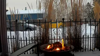 Winter City ,Patio Firepit