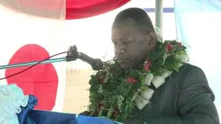 Fijian Minister for Fisheries & Forests Lt.Col. Inia Seruiratu opens New Ice plant in Sigatoka.