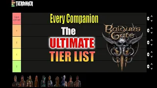 Companion Tier List | Baldur's Gate 3