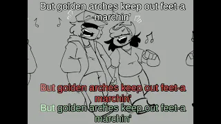 Garcello and Annie sing a song on their way to McDonald's but With a Lyrics