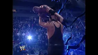 Big Show throws Brock Lesnar off the stage (WWE SmackDown!) HD | 2002