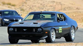 1973 Ford Mustang First Track Day in Home Built Restomod