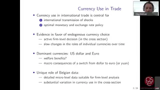 Oleg Itskhoki: "Dominant currencies: How firms choose currency invoicing and why it matters"