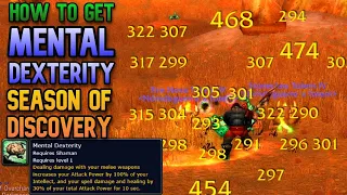 How to get Mental Dexterity Rune Quick Guide Season of Discovery