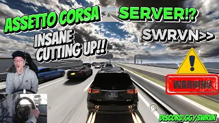 INSANE CUTTING UP ON ASSETTO CORSA 😱❗ SWRVN SERVER | SANCTIONED