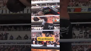 BROCK LESNAR F5 ON OMOS 😱😱😱😱😱 #wwe #wrestling #wrestlemania #brocklesnar