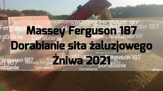 Massey Ferguson 187 - Dorabianie sita żaluzjowego - Żniwa 2021 / Sound Engine