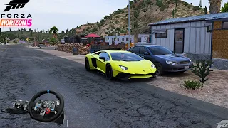 Lamborghini Aventador Superveloce V12  - Forza Horizon 5 | Logitech G29 gameplay 4K