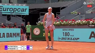Madrid Open 2024 : Yulia Putintseva vs Elena Rybakina Highlights 🔴 | Tennis WTA 1000