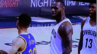 LeBron blocking the 2-time "MVP" Steph Curry FINALS Game 6