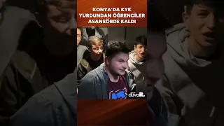 "Canımız bir asansör halatına bağlı" KYK yurdundan asansörde kalan öğrenciler isyan etti #shorts