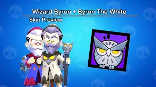 Wizard Byron + Byron The White Skin preview #brawlstars  #godzilla