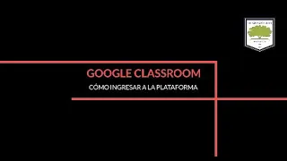 Ingresar a Google Classroom - Modo Web