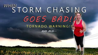 When STORM CHASING GOES BAD!! RAW Footage! TORNADO Warning vs. MUD