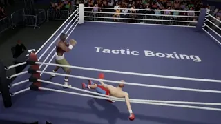 Boxing game with Active Ragdoll Physics. Tactic Boxing. Gameplay #1 Full fight vs AI