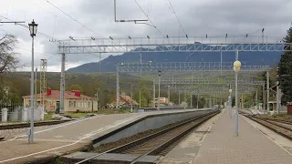 Проследование станции Бештау | Фирменный поезд №644С АдлерーКисловодск