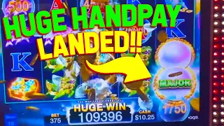 HERE COMES THE HANDPAY!! with VegasLowRoller on Prosperity Foo and Bubble Mania Slot Machine!!