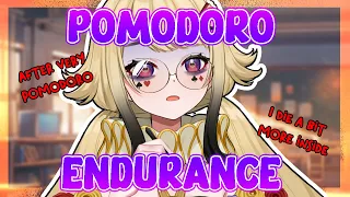 【WORK ENDURANCE】POMODORO ENDURANCE  25min Work, 10min Chat Intervals