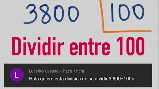 Cómo dividir entre 100