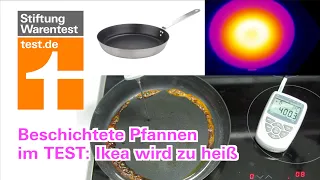 Test Beschichtete Pfannen: Ikea 365+ mangelhaft. Le Creuset schlechter als Lidl im Pfannentest