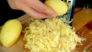 Grate the potatoes and add 3 eggs!   Delicious and simple recipe!