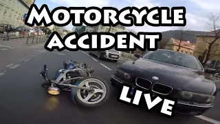 Am facut accident / Motorcycle accident live on camera