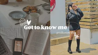 Vlog: My First Video🤩/ Get to know me tag/ Day in my life ✨