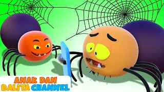 5 laba-laba lucu | Lagu Anak Anak | ABC Bahasa Indonesia