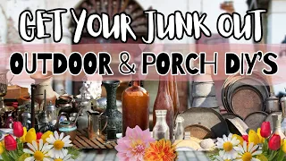 Outdoor & Porch Decor Junk DIY's BONUS AT THE END! Projects you don't want to miss.